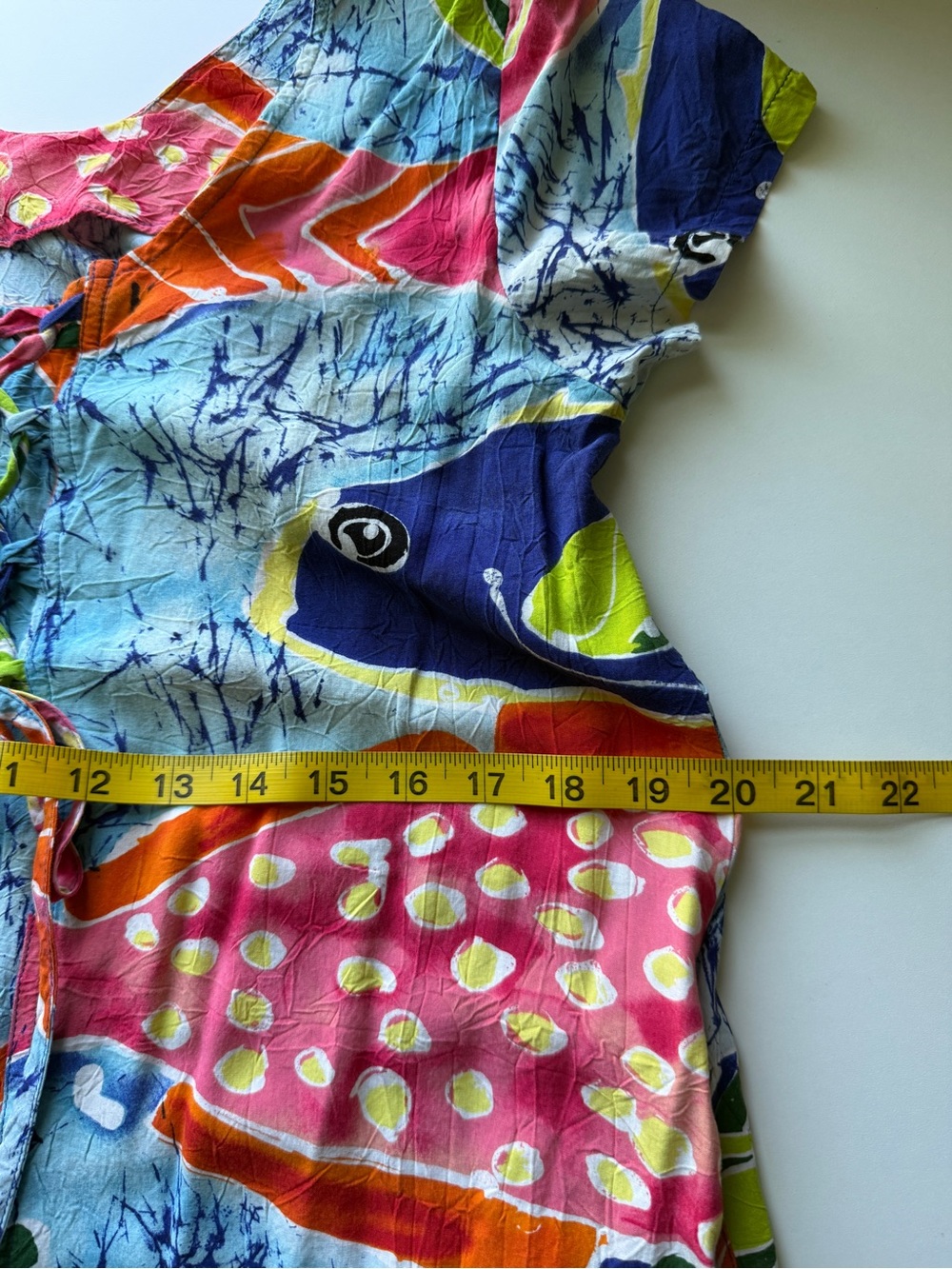 Jams World Vintage Tropical Fish Print dress size Large - Picture 8 of 11